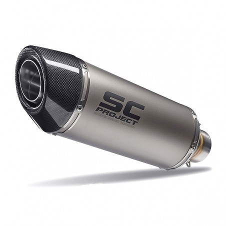 Silencieux SC Project Oval Titane Kawasaki Z400 (2018-2020) | Réf. K31A-16T