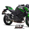 Silencieux SC Project Oval Carbone Kawasaki Z400 (2018-2020) | Réf. K31A-16C