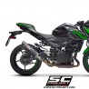 Silencieux SC Project Oval Carbone Kawasaki Z400 (2018-2020) | Réf. K31A-16C