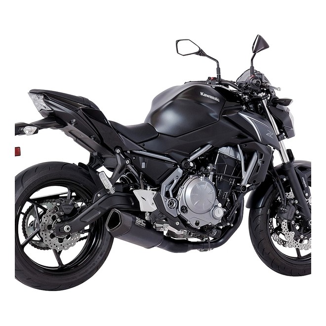 Ligne complète SC Project SC1-R GT Titane noir Kawasaki Z650 (2017-2019) | Réf. K26A-C103MB