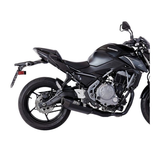 Ligne complète SC Project SC1-R GT Titane noir Kawasaki Z650 (2017-2019) | Réf. K26A-C103MB
