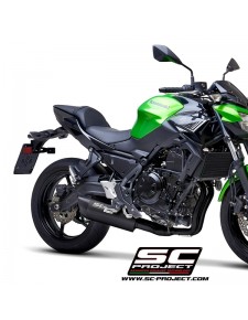 Ligne complète SC Project SC1-R GT Titane noir Kawasaki Z650 (2020) | Réf. K26C-C103MB