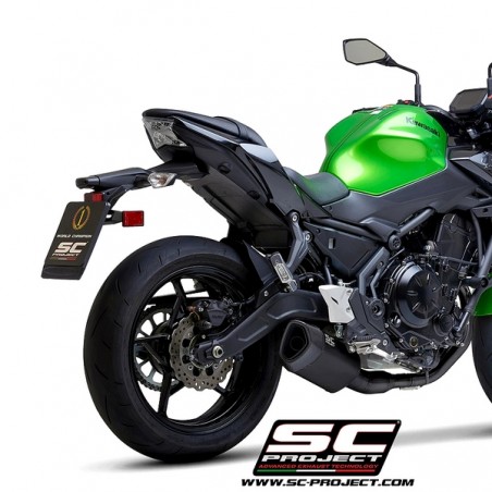 Ligne complète SC Project SC1-R GT Titane noir Kawasaki Z650 (2021-2022) | Réf. K26E-C103MB