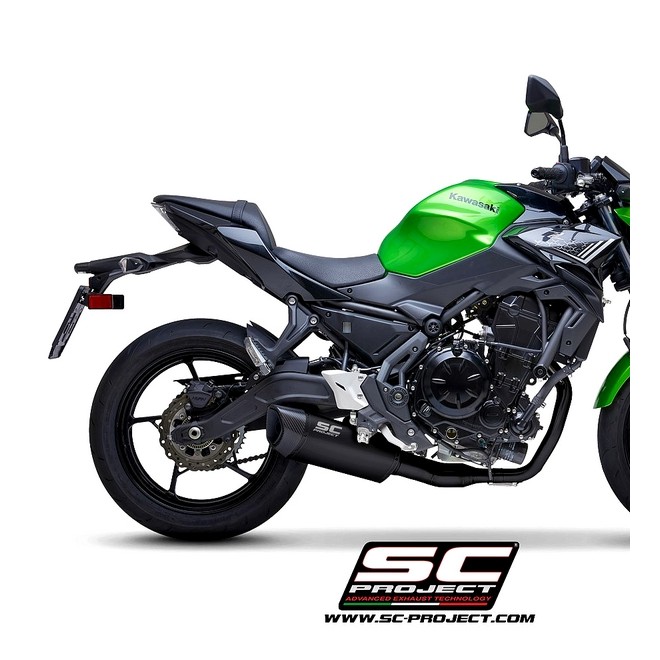 Ligne complète SC Project SC1-R GT Titane noir Kawasaki Z650 (2021-2022) | Réf. K26E-C103MB