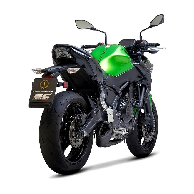 Ligne complète SC Project SC1-R GT Titane noir Kawasaki Z650 (2021-2022) | Réf. K26E-C103MB