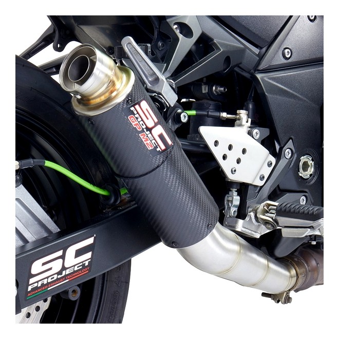 Silencieux SC Project GP-M2 Carbone Kawasaki Z750(R) (2007-2012) | Réf. K06A-18C