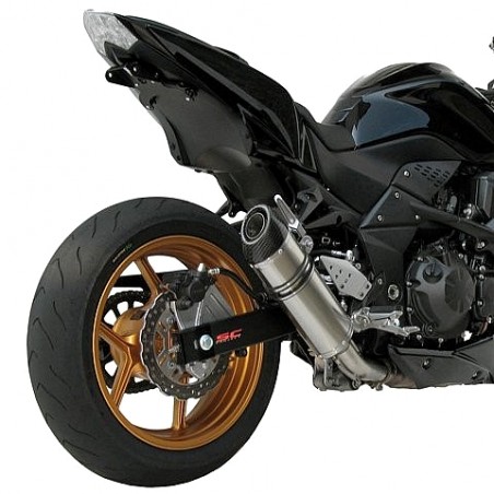 Silencieux SC Project Oval Titane Kawasaki Z750(R) (2007-2012) | Réf. K06A-01T