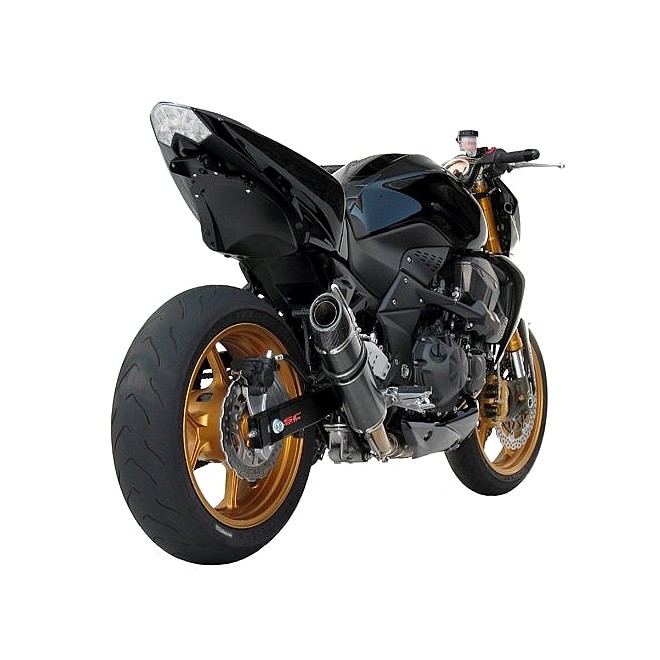 Silencieux SC Project Oval Carbone Kawasaki Z750(R) (2007-2012) | Réf. K06A-01C