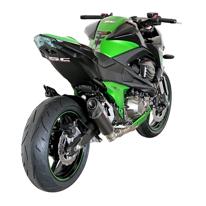 Silencieux SC Project Conic Carbone Kawasaki Z800 (2013-2016) | Réf. K15A-34C