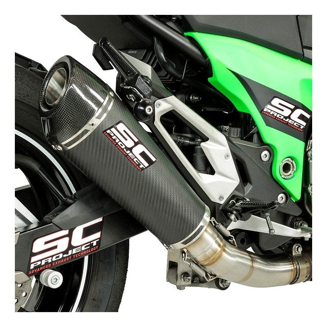 Silencieux SC Project Conic Carbone Kawasaki Z800e (2013-2016) | Réf. K18A-34C