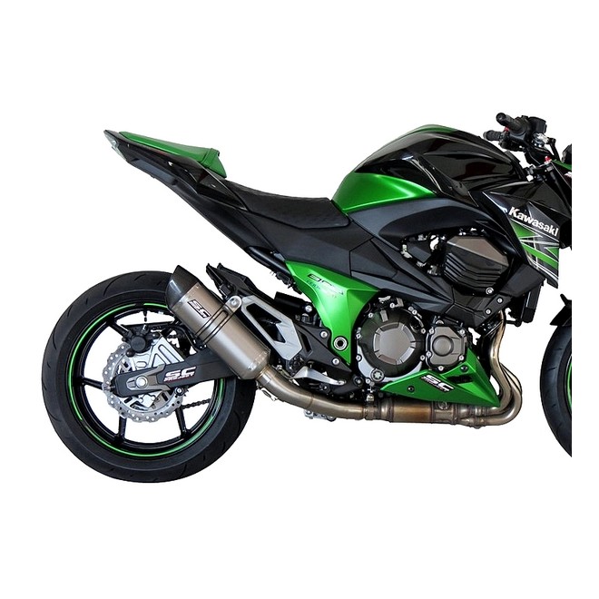 Silencieux SC Project Oval Titane Kawasaki Z800e (2013-2016) | Réf. K18A-12T
