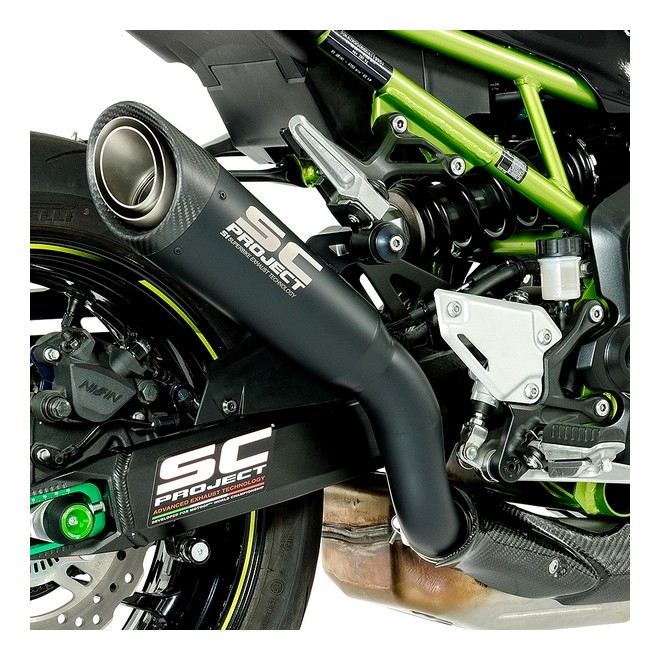 Silencieux SC Project S1 Titane noir Kawasaki Z900 (2017-2019) | Réf. K25A-T41MB