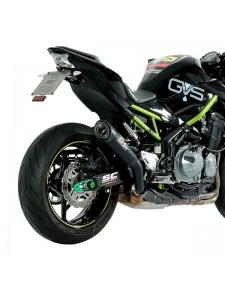 Silencieux SC Project S1 Titane noir Kawasaki Z900 (2017-2019) | Réf. K25A-T41MB