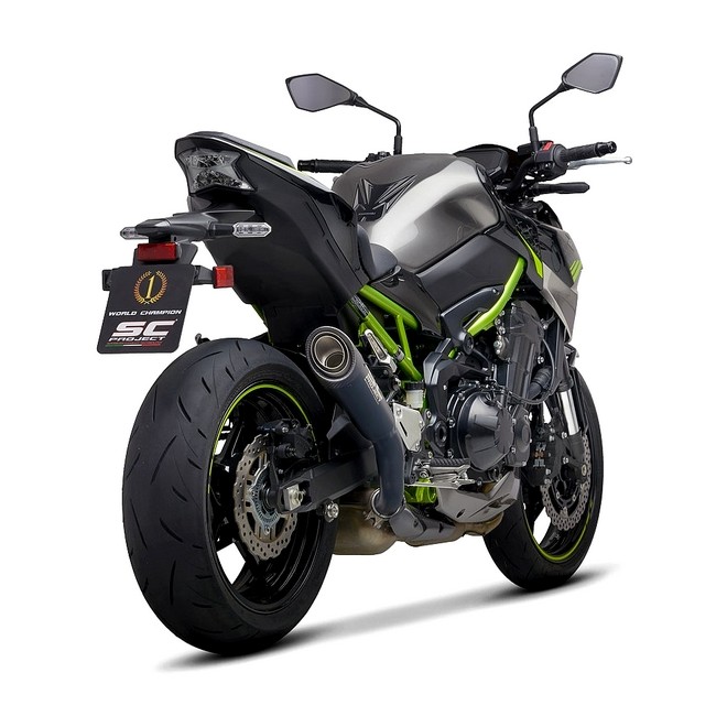 Silencieux SC Project S1 Titane Noir Kawasaki Z900 (2020) | Réf. K34A-T41MB