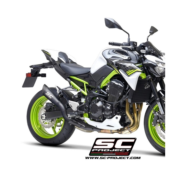 Silencieux SC Project S1 Titane Noir Kawasaki Z900 (2021-2024) | Réf. K34B-T41MB