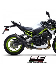 Silencieux SC Project S1 Titane Noir Kawasaki Z900 (2021-2024) | Réf. K34B-T41MB