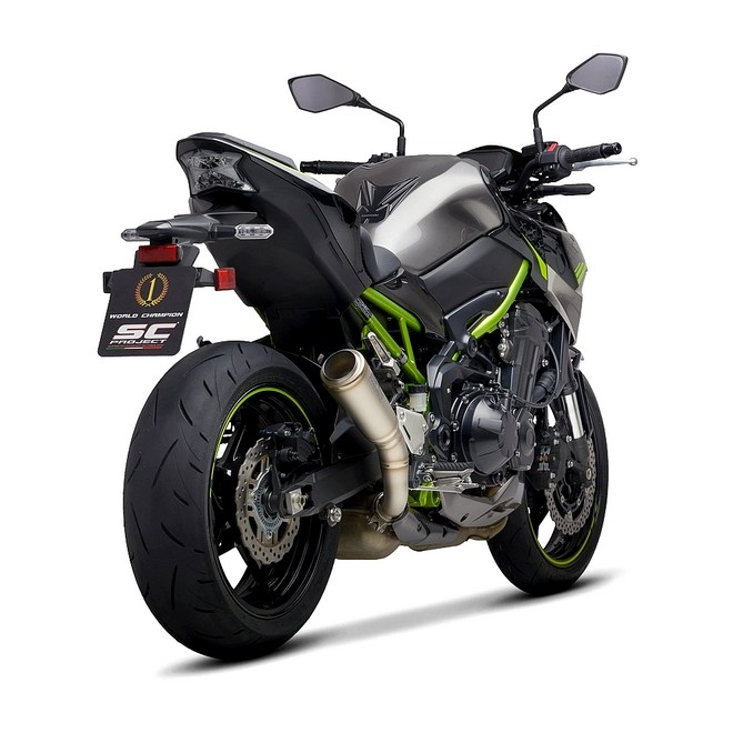 Silencieux SC Project S1-GP Titane Kawasaki Z900 A2 (2021-2024) | Réf. K25C-T43T