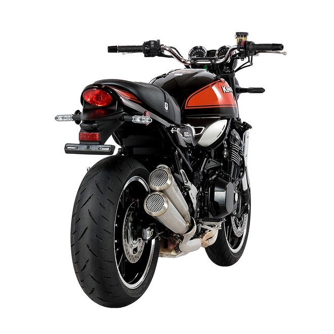 Silencieux SC Project double Conic 70'S inox Kawasaki Z900RS (2018-2020) | Réf. K29A-D39A70S