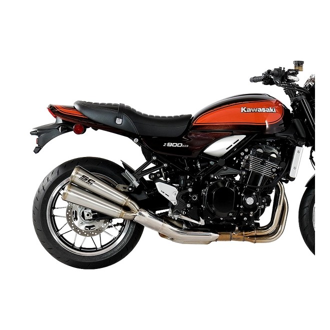 Silencieux SC Project double Conic 70'S inox Kawasaki Z900RS (2018-2020) | Réf. K29A-D39A70S
