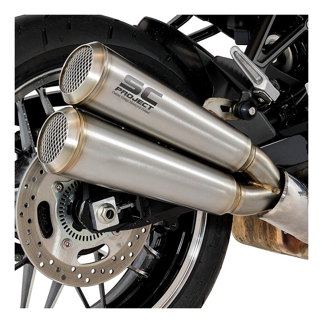 Silencieux SC Project double Conic 70'S inox Kawasaki Z900RS (2018-2020) | Réf. K29A-D39A70S