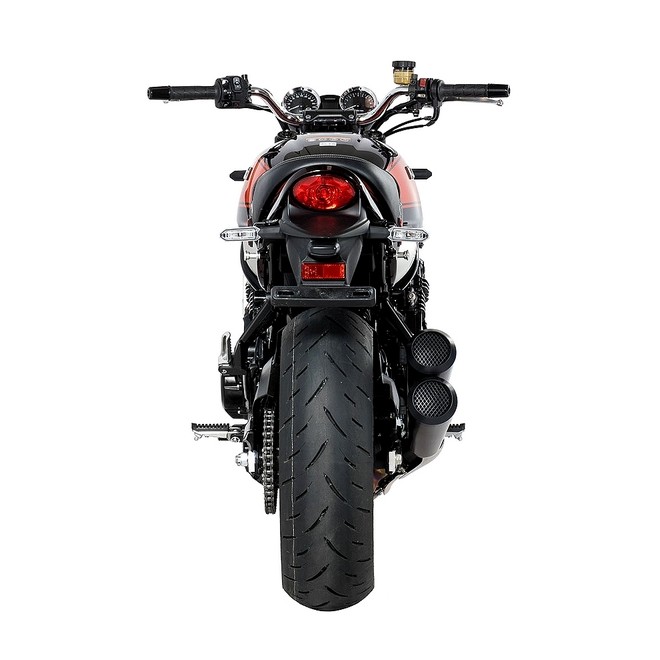 Silencieux SC Project double Conic 70'S inox Noir Kawasaki Z900RS (2018-2020) | Réf. K29A-D39A70MB