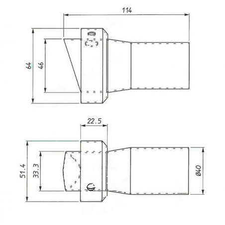 Chicane Silencieux Spark Force | Réf. G9954