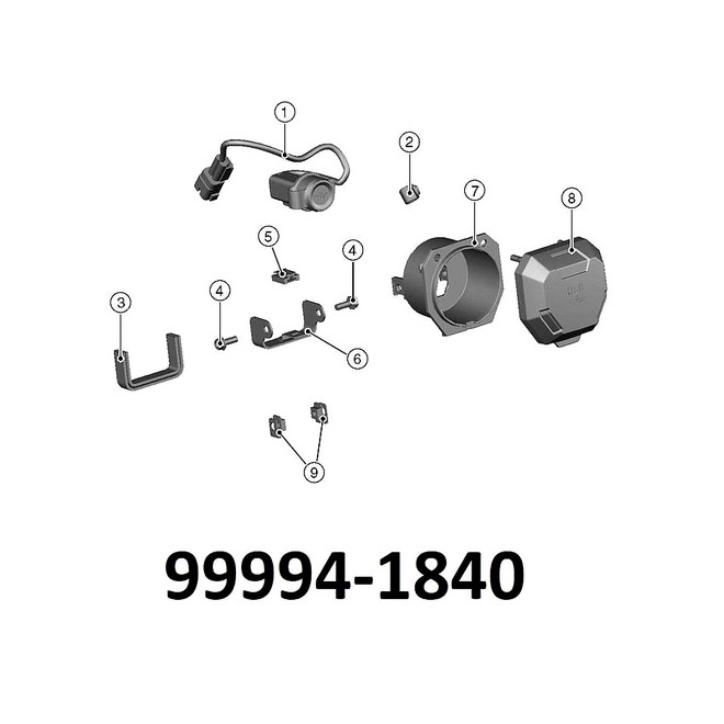 Prise USB-A Kawasaki Versys 650 (2022-2026) | Réf. 999941923