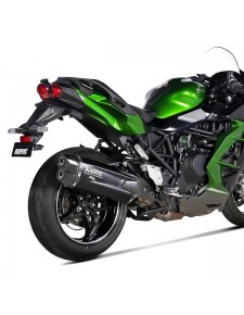 Silencieux Akrapovic titane noir Kawasaki Ninja H2 SX (2022-2025) | Réf. 258EXP0111