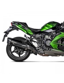 Silencieux Akrapovic titane noir Kawasaki Ninja H2 SX (2022-2025) | Réf. 258EXP0111