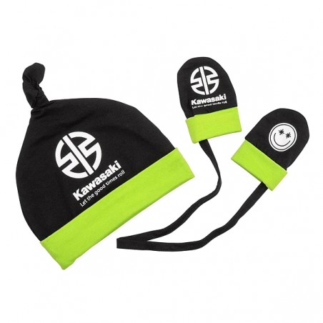 Bonnet et Mitaines bébé Kawasaki | Moto Shop 35