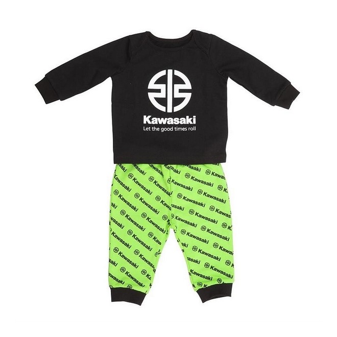 Pyjama bébé 2 pièces 100% coton Kawasaki | Moto Shop 35