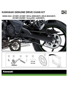Kit Chaîne d'origine Kawasaki Versys 650 (2022-2024) | Réf. 999965030