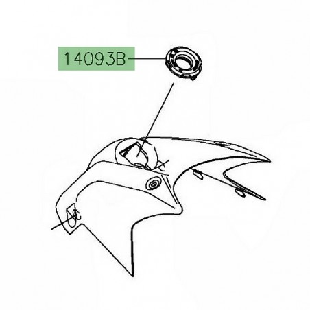 Couvercle de neiman Kawasaki 140930951 | Moto Shop 35