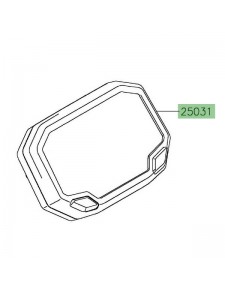 Bloc compteur TFT couleur Kawasaki 250360125