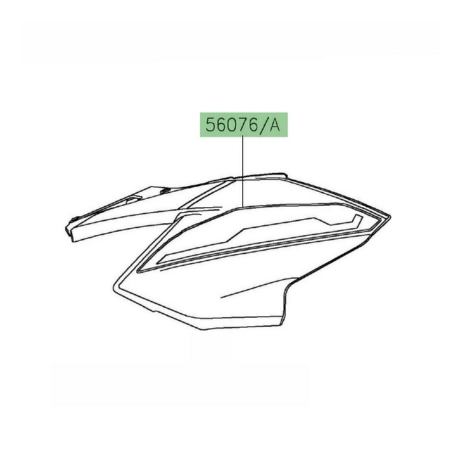 Autocollant latéraux tête de fourche Kawasaki Z650 (2023-2024) | Moto Shop 35