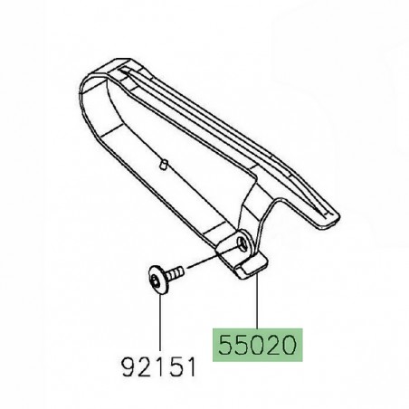 Patin de chaîne Kawasaki 550201961 | Moto Shop 35