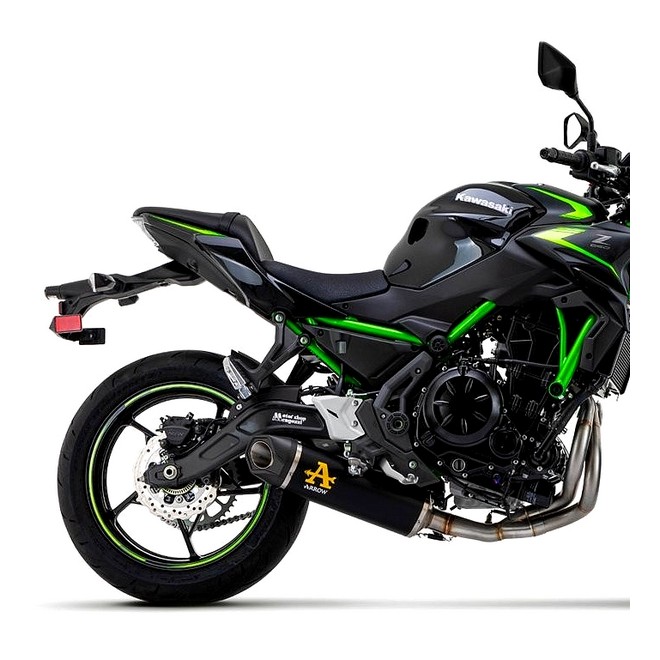 Ligne complète Arrow Indy Race Aluminium Dark Kawasaki Z650 (2021-2023) | Réf. 71937AKNW