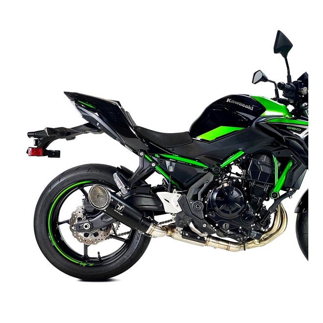 Ligne complète IXRace MK1 Inox Black Kawasaki Ninja 650 (2020-2024) | Réf. AIXRBK7154B - AIXRBK7256B - AIXRBK7257B