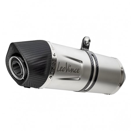 Silencieux LeoVince LV One Evo Inox Kawasaki Z125 (2019-2024) | Réf. 14293E