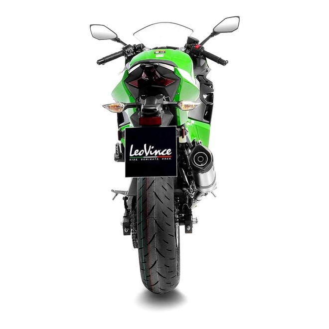 Silencieux LeoVince LV One Evo Inox Kawasaki Ninja 400 (2018-2023) | Réf. 14259E
