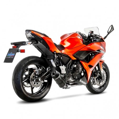 Ligne complète LeoVince LV One Evo Carbone Kawasaki Ninja 650 (2017-2020) | Réf. 14182EK