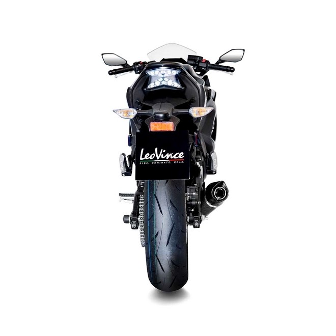 Ligne complète LeoVince LV One Evo Carbone Kawasaki Ninja 650 (2017-2020) | Réf. 14182EK
