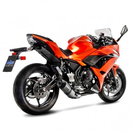 Ligne complète LeoVince LV One Evo Inox Kawasaki Ninja 650 (2017-2020) | Réf. 14181EK