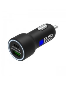 Chargeur allume-cigare double USB (A + C) Quad Lock | Réf. QLA-DCC-2