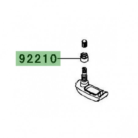 Écrou capteur de pression TPMS Kawasaki 922100836 | Moto Shop 35