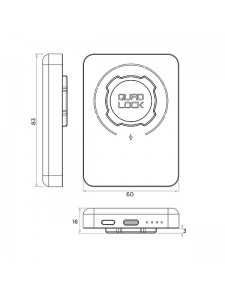 Chargeur - Batterie externe Quad Lock MAG | Réf. QMA-BPK-5000