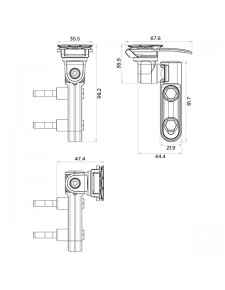 Support maître cylindre frein/embrayage Quad Lock QLM-CLH | Moto Shop 35