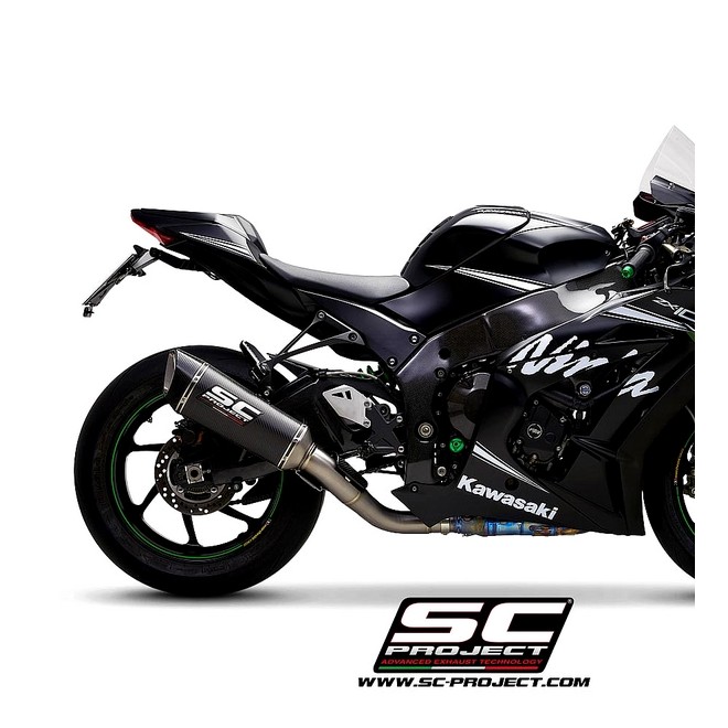 Silencieux SC Project SC1-R "décata" Carbone Kawasaki Ninja ZX-10R (2016-2020) | Réf. K22A-DET91C