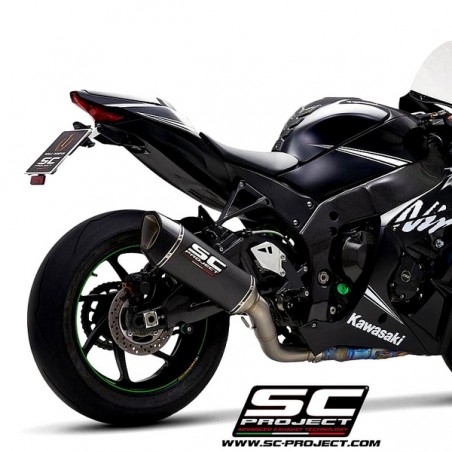 Silencieux SC Project SC1-R "décata" Carbone Kawasaki Ninja ZX-10R (2016-2020) | Réf. K22A-DET91C