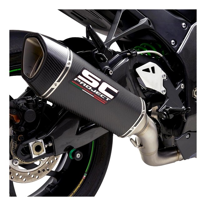 Silencieux SC Project SC1-R "décata" Carbone Kawasaki Ninja ZX-10R (2016-2020) | Réf. K22A-DET91C